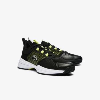 Lacoste AG-LT 21 Textile Sneakers Pánské - Tenisky Černé / Světle Žluté | CZ-nwdOMb